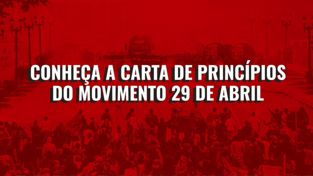 Carta de Princípios e Organização do Movimento 29 de Abril